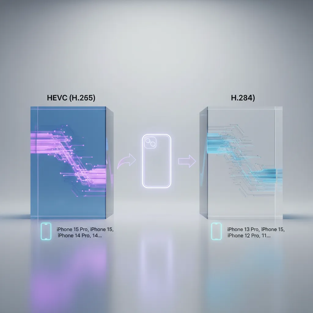 iPhone video format, Which iPhones Record HEVC vs H.264